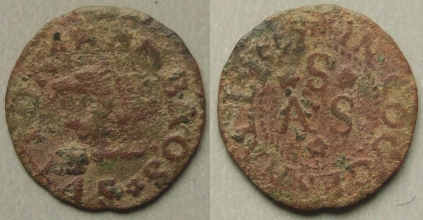 Coggeshall, Ambros Sutton 1665 farthing Coggeshall, Ambros Sutton 1665 farthing